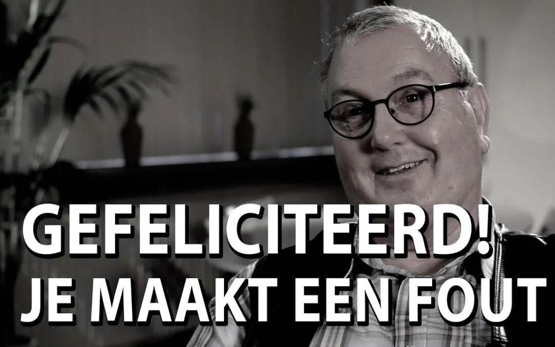 Gefeliciteerd! Je maakt een fout