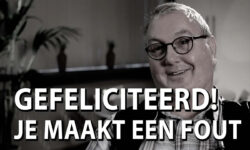 gefeliciteerd, je maakt een fout