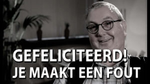 gefeliciteerd, je maakt een fout